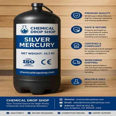 High Purity Silver Liquid Mercury - Silver Liquid Mercury Suppliers in Brazil