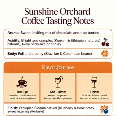 Sunshine Orchard Whole Bean Coffee – 454g, Medium-Dark Roast, Espresso Blend - Image 3