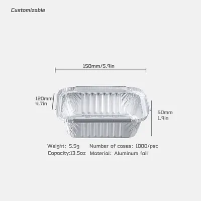 Disposable Food Grade Aluminum Foil Containers