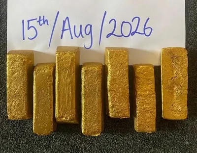 Gold Dore Bars for Refinery Supply