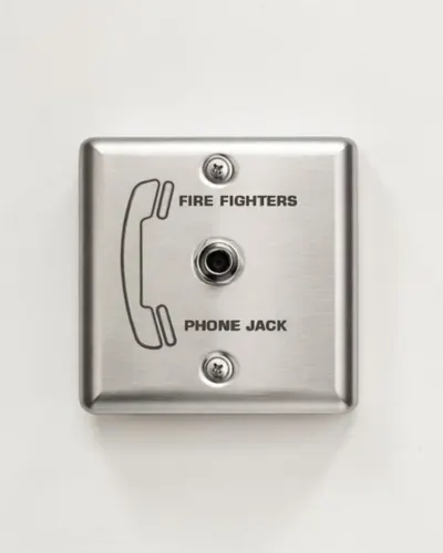 FIREFIGHTER’S STAINLESS STEEL PHONE JACK PLATE