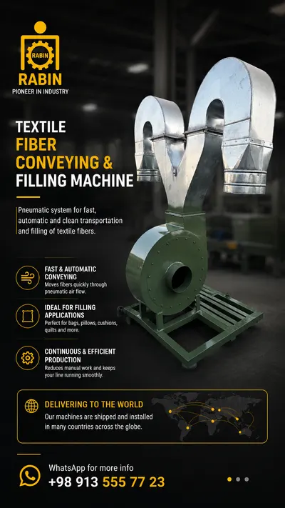 Pneumatic Textile Fiber Conveying Machine - Image 2