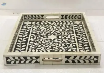 Bone Inlay Serving Tray