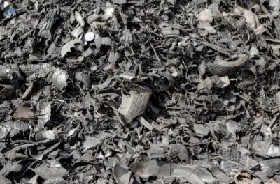 Shredded Tires  Black Rubber Particle Rubber by Kovacic Helga