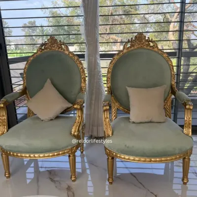 Chateau Elegance Carved Wood Chair by Reldor Lifestyles
