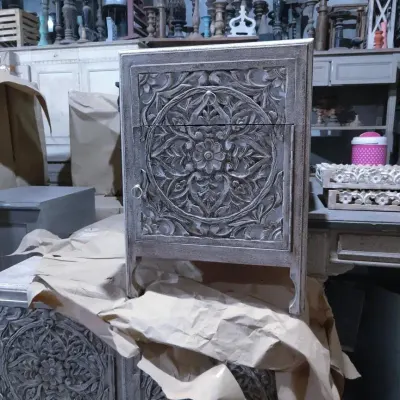French-Style Wooden Side Table by Reldor Lifestyles