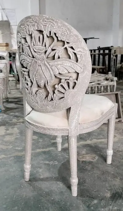 Handcrafted French Wooden Chair by Reldor Lifestyles