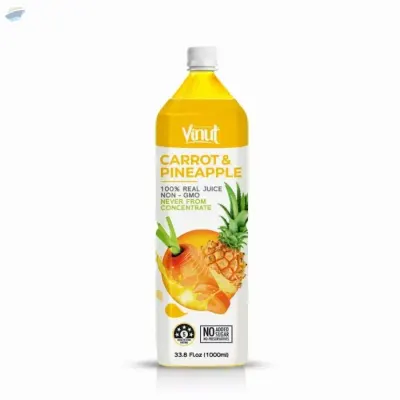 33.8 Fl Oz Vinut NFC Carrot + Pineapple Juice by NAM VIET FOODS & BEVERAGE JSC