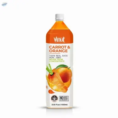33.8 Fl Oz Vinut NFC Carrot + Orange Juice by NAM VIET FOODS & BEVERAGE JSC
