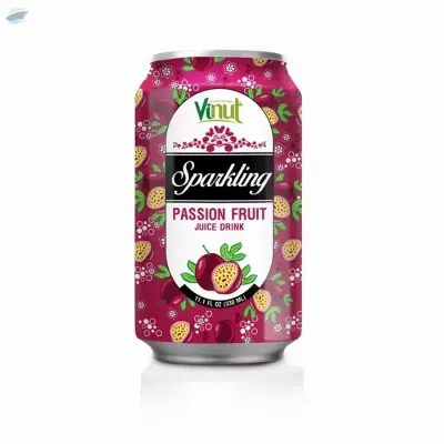 VINUT Passion Fruit Juice Sparkling Water Drink by NAM VIET FOODS & BEVERAGE JSC