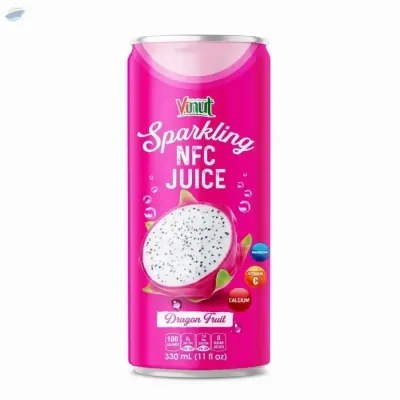 11 Fl Oz Vinut NFC Dragon Fruit Sparkling Water by NAM VIET FOODS & BEVERAGE JSC