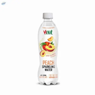 Vinut Peach Sparkling Water Without Calories by NAM VIET FOODS & BEVERAGE JSC