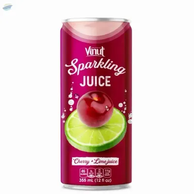VINUT Cherry & Lime Juice Sparkling Water by NAM VIET FOODS & BEVERAGE JSC