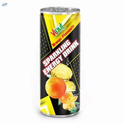 Sparkling Orange Pineapple Healthy Energy Drink by NAM VIET FOODS & BEVERAGE JSC
