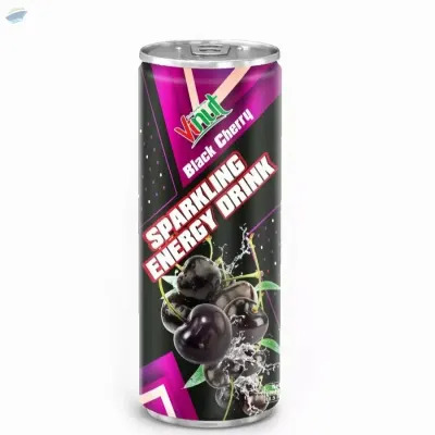 Sparkling Black Cherry Healthy Energy Drink by NAM VIET FOODS & BEVERAGE JSC
