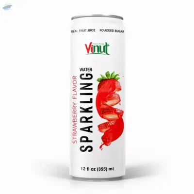 Strawberry Sparkling Water No Added Sugar by NAM VIET FOODS & BEVERAGE JSC