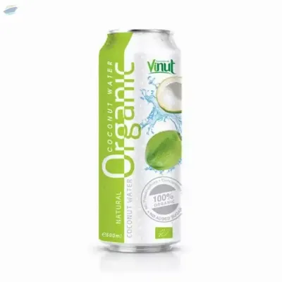 500ml Canned Organic Coconut Water by NAM VIET FOODS & BEVERAGE JSC