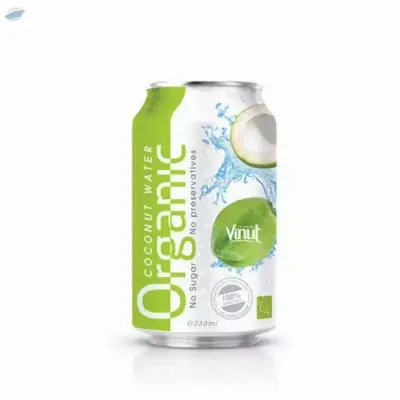 330ml Canned Organic Coconut Water by NAM VIET FOODS & BEVERAGE JSC