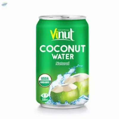 330ml Can Organic Coconut Water by NAM VIET FOODS & BEVERAGE JSC