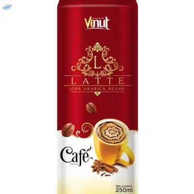 250ml VINUT Vietnam Latte Coffee Drink by NAM VIET FOODS & BEVERAGE JSC