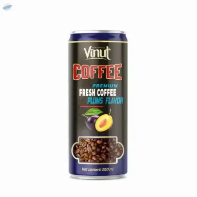 250ml VINUT Premium Coffee Drink With Plums by NAM VIET FOODS & BEVERAGE JSC