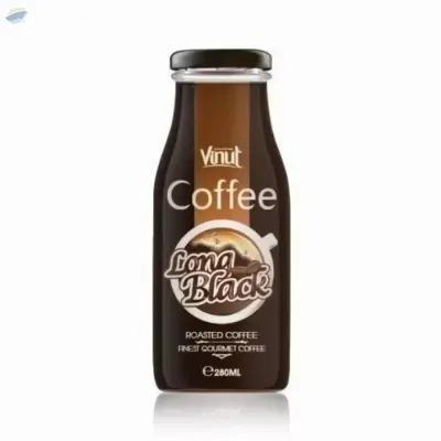 280ml VINUT Bottled long Black Coffee Drink by NAM VIET FOODS & BEVERAGE JSC