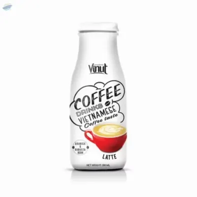 280ml VINUT Bottle Latte Coffee Drink by NAM VIET FOODS & BEVERAGE JSC