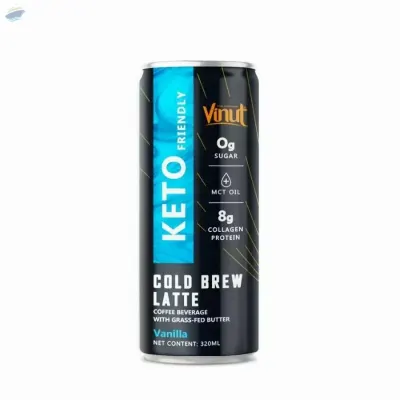 320ml VINUT Keto Cold Brew Vanilla Coffee by NAM VIET FOODS & BEVERAGE JSC