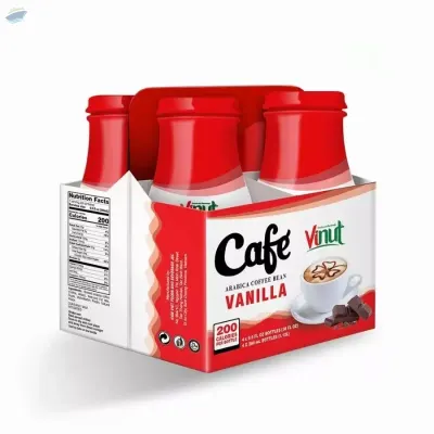Box 4 x 9.5 fl oz Vinut Vanilla Coffee Drink by NAM VIET FOODS & BEVERAGE JSC