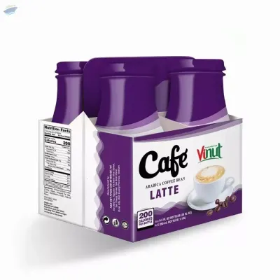 Box 4 x 9.5 Fl Oz Vinut Latte Coffee Drink by NAM VIET FOODS & BEVERAGE JSC