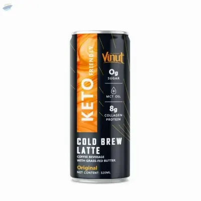 Keto Cold Brew Latte Original Coffee Beverage by NAM VIET FOODS & BEVERAGE JSC