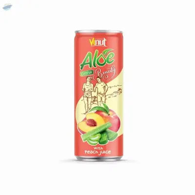Beauty Aloe Vera Drink With Peach Juice by NAM VIET FOODS & BEVERAGE JSC