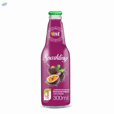 Bottle Passion Fruit Juice Carbonated Water by NAM VIET FOODS & BEVERAGE JSC