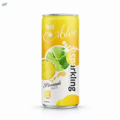 Sparkling Aloe Vera Drink With Pineapple Flavor by NAM VIET FOODS & BEVERAGE JSC
