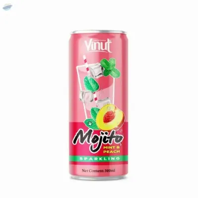 Mint & Peach Mojito Sparkling Water by NAM VIET FOODS & BEVERAGE JSC