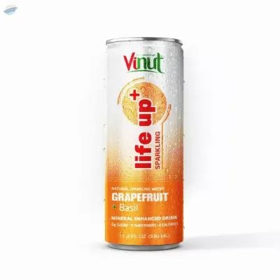 Grapefruit & Basil Sparkling Water by NAM VIET FOODS & BEVERAGE JSC