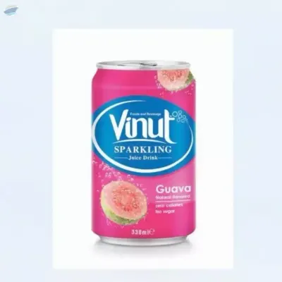 330ml Vinut Guava Juice Sparkling Water by NAM VIET FOODS & BEVERAGE JSC