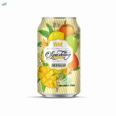 330ml VINUT Fresh Sparkling Mango Water by NAM VIET FOODS & BEVERAGE JSC