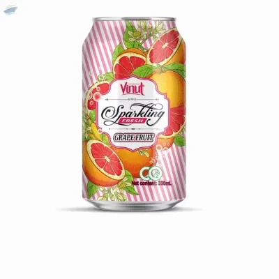 330ml VINUT Fresh Sparkling Grapefruit Water by NAM VIET FOODS & BEVERAGE JSC