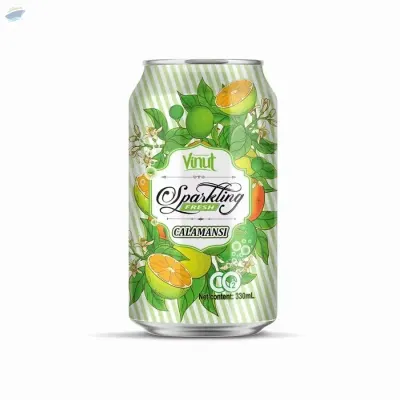 330ml Vinut Fresh Sparkling Calamansi Water by NAM VIET FOODS & BEVERAGE JSC