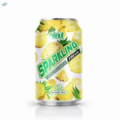 Canned Pineapple Juice Sparkling Water by NAM VIET FOODS & BEVERAGE JSC