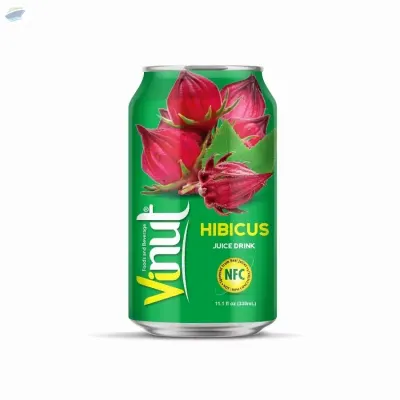 330ml VINUT Canned Hibicus Juice Drink by NAM VIET FOODS & BEVERAGE JSC