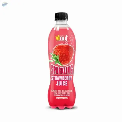 Bottle Sparkling Strawberry Juice Drink by NAM VIET FOODS & BEVERAGE JSC
