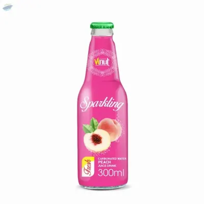 Vinut Bottle Peach Juice Carbonated Water by NAM VIET FOODS & BEVERAGE JSC