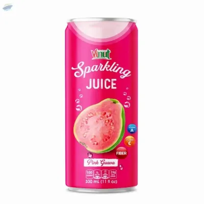 330ml VINUT Sparkling Pink Guava Juice by NAM VIET FOODS & BEVERAGE JSC