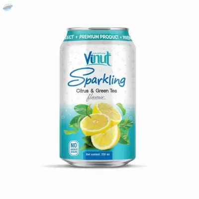 Sparkling Citrus & Green Tea No Added Sugar by NAM VIET FOODS & BEVERAGE JSC