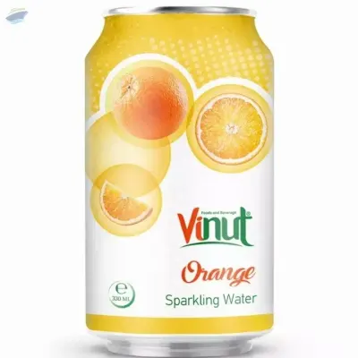 330ml VINUT Orange Sparkling Water by NAM VIET FOODS & BEVERAGE JSC