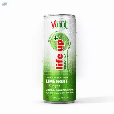 Drink Lime Fruit & Ginger Sparkling Water by NAM VIET FOODS & BEVERAGE JSC
