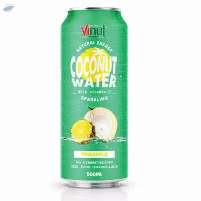 Sparkling Pure Coconut Water With Pineapple by NAM VIET FOODS & BEVERAGE JSC
