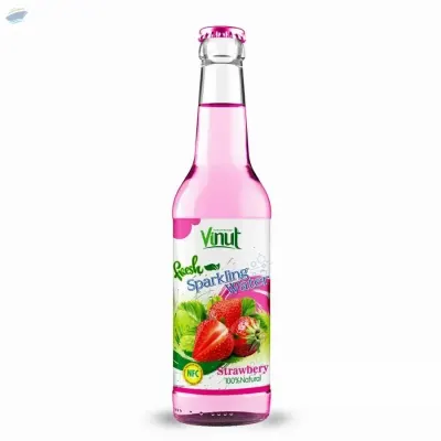 Fresh Strawberry Juice Sparkling Water by NAM VIET FOODS & BEVERAGE JSC